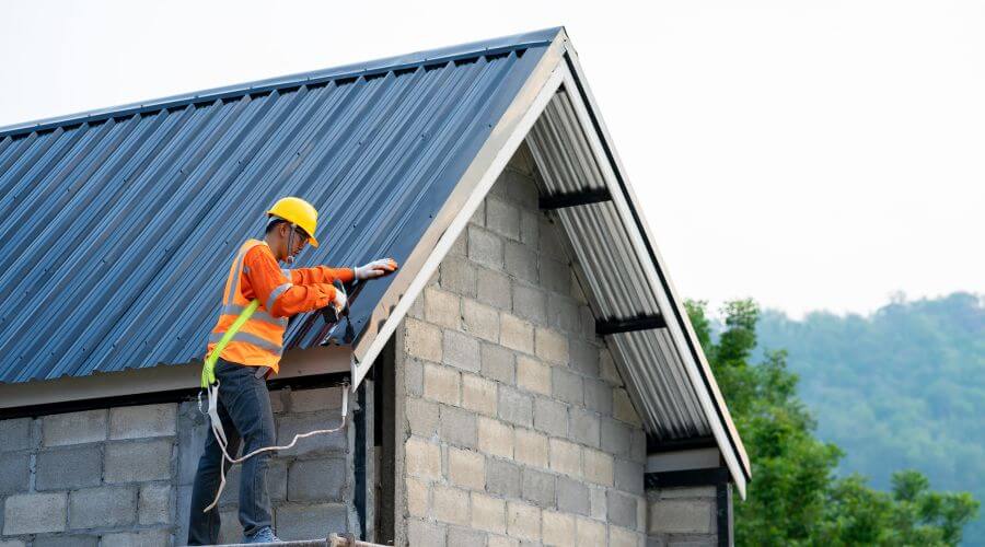Professional metal roof installation in Sloan, NV
